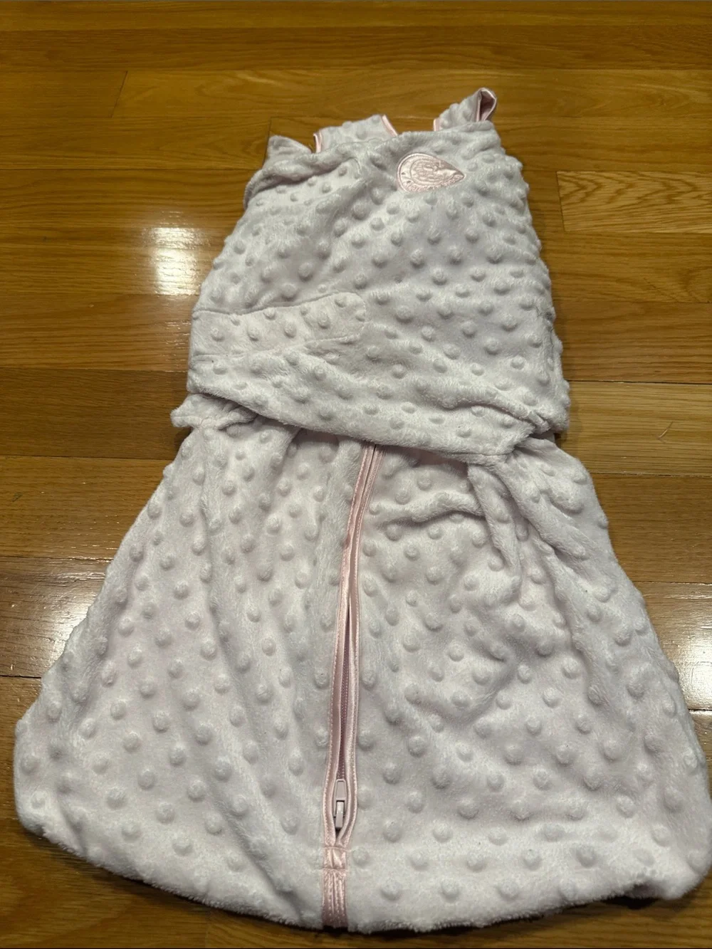 Halo fleece girls sleepsack swaddle size small (3/6 months ).